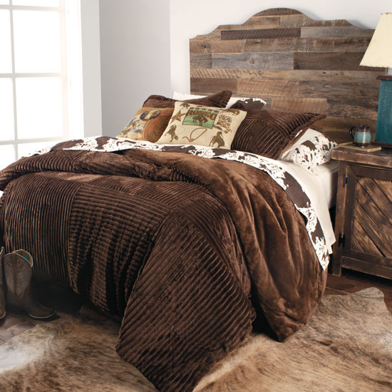 Cowboy Corduroy Chocolate Comforter Set