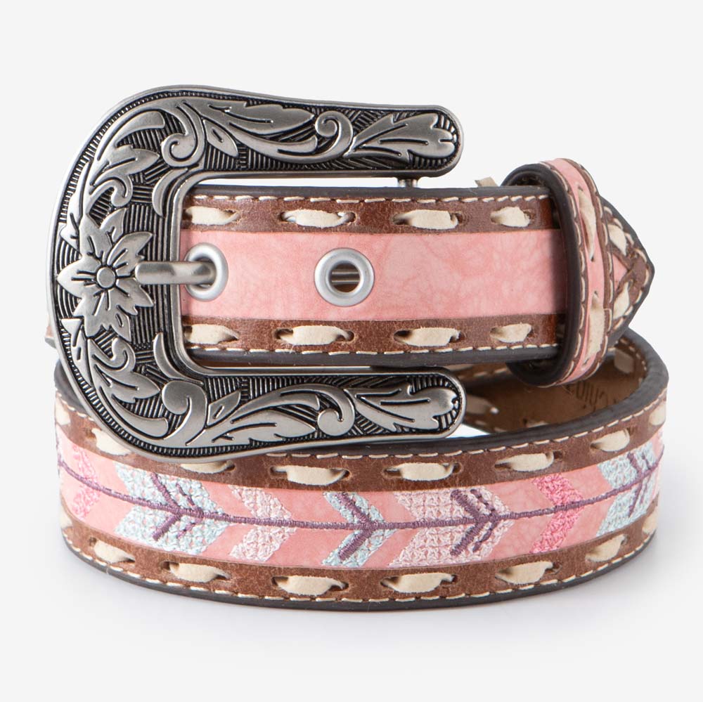 Girls Roper Western Belt Leather 24 Pink Purple Teal Rodeo Southwestern 90s shops