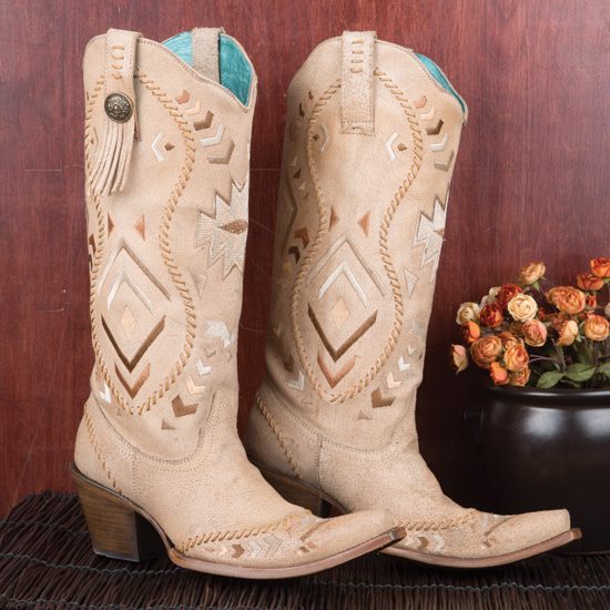 corral aztec fringe boots
