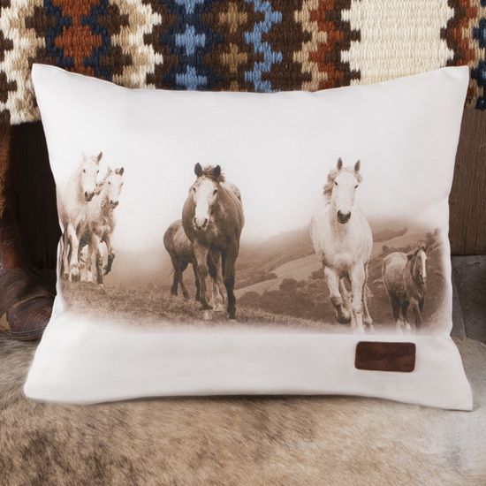 Starojan Throw Pillows Cover 18 x 18 Inches Brown Western Bull Rodeo  Watercolor Wild Painting Sports Recreation Cowboy Horse Country Nature Ride