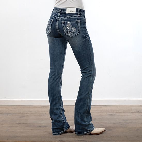 Grace in LA Easy Fit Horseshoe Pocket Jeans