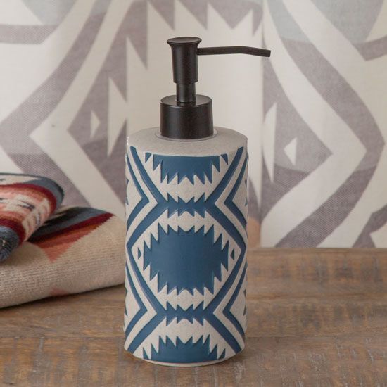 Pendleton Woolen Mills - Your favorite Pendleton patterns are also  available in bath towels. Mix or match colors and patterns for an instant  bathroom refresh. (Pictured here: Chief Joseph Aqua, Spider Rock