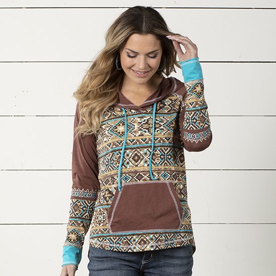 womens western hoodies