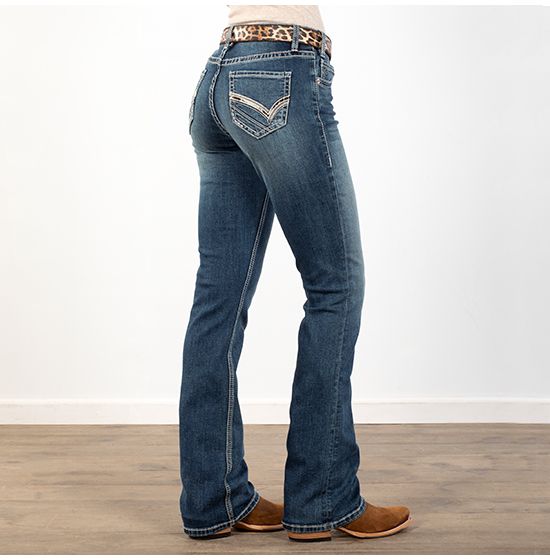 Western Style Rock & Roll Denim Briar Riding Jeans