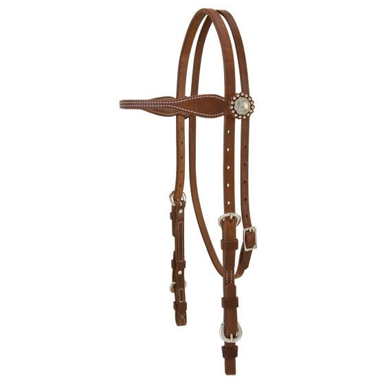 Weaver Back in Black Browband Headstall