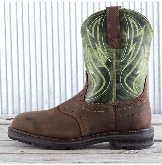 Ariat work boots green hotsell