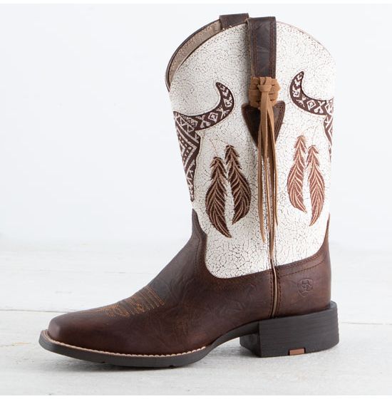 Women's Ariat Round Up Southwest StretchFit Western Boot - Barn