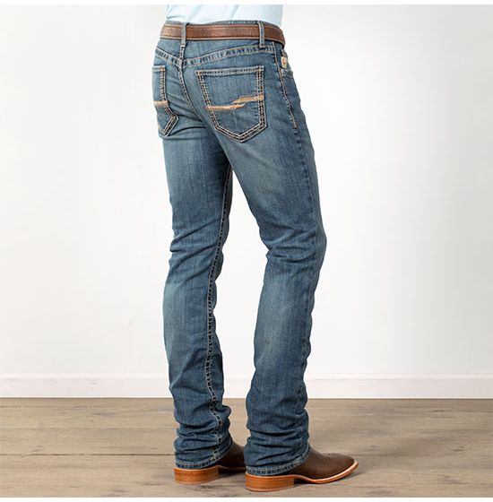 Cinch Men's Ian Slim Fit Medium Stonewash Jeans