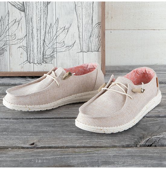HEYDUDE Wendy Chambray Shoes for Ladies