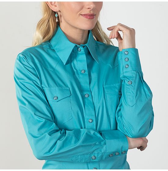 Rock & Roll Cowgirl Turquoise Time Top