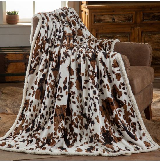 Cowhide throw online blanket