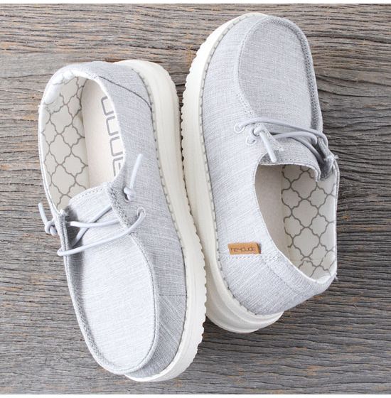Hey Wendy Toddler Linen Grey Shoes