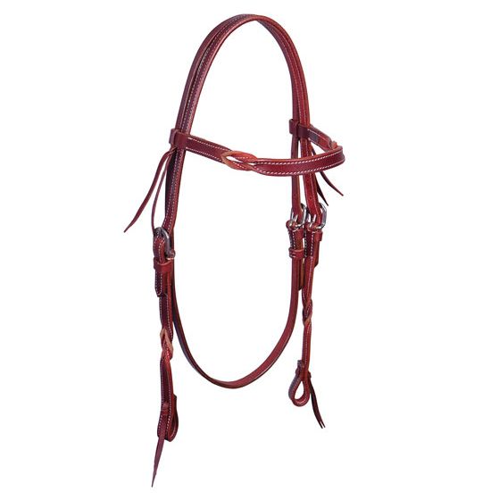 Weaver Burgundy Latigo Leather Browband Headstall 