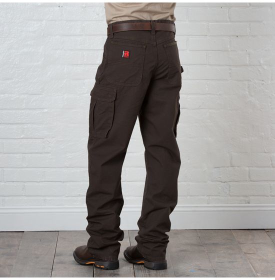 Riggs Wrangler Pants Ranger Dark Brown Workwear 3W060DB