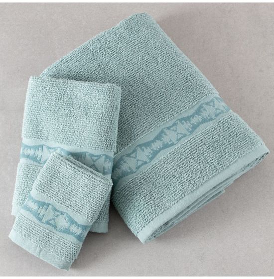 Pendleton Los Lunas Bath Collection Bath Towel - Light Gray