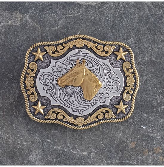 Horse Head Western Belt Buckle