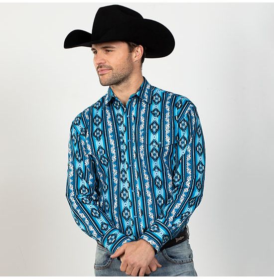 Wrangler Checotah Azure Shirt