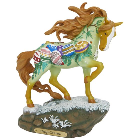 Vintage Christmas Painted Pony Figurine by Sue Sizemore