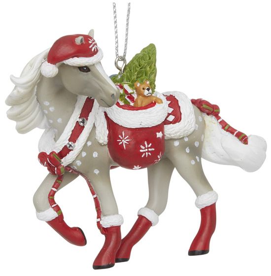 Santa's Little Helper Painted Pony Ornament