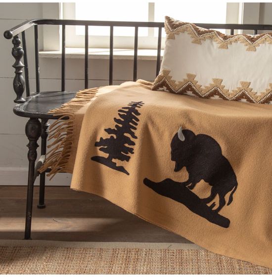 Gold discount wool blanket