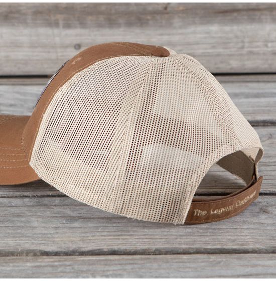 Straw and Mesh Baseball Hat in Tan