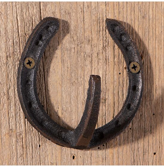 Giftcraft Horseshoe Design Wall Hook Cast Iron : : Home
