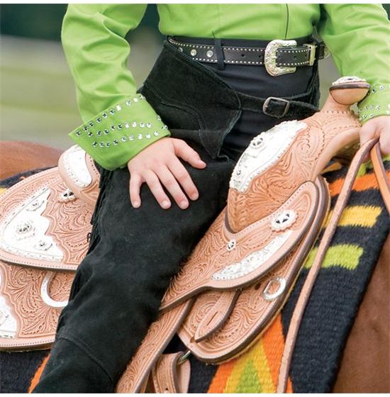 Silver Spur Saddlery Cowhide Concho Fringe Purse