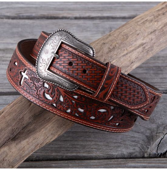 Double S Tooled Edge Straight Spur straps