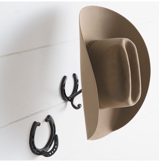 Horseshoe Wall Hat Rack