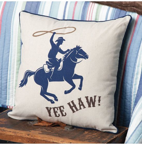 Cool Rodeo Gift Cowboy Rodeo Accessories & Stuff Funny Men Women Rodeo  Equestrian Sport Horse Lover Throw Pillow, 16x16, Multicolor