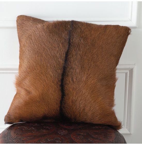 Goat best sale fur pillow