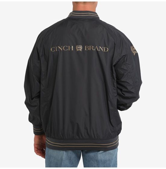 Cinch Vintage Charcoal Branded Windbreaker