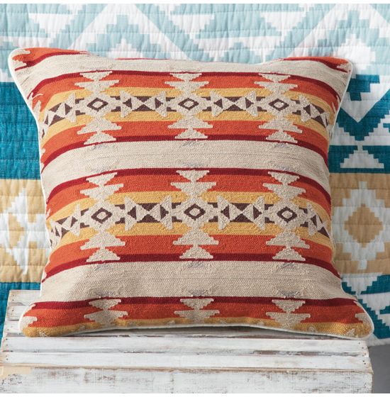 Aztec Cactus Throw Pillow