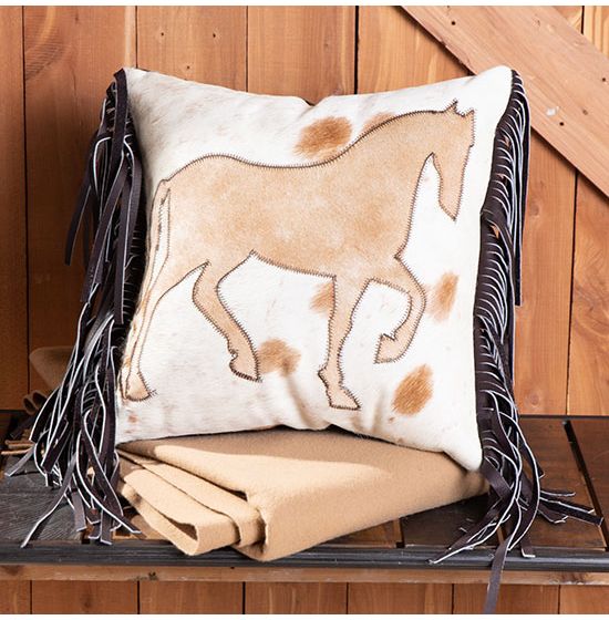 Cowboy Horse Square 18x18 Pillow