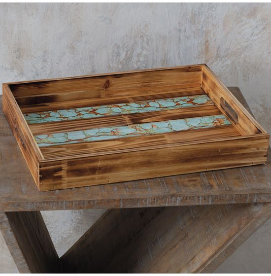 Paseo Road by Hiend Turquoise Inlay Tray