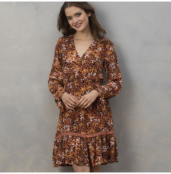 Country Grace Fall Floral Dress