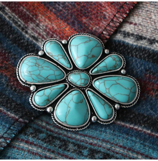 Turquoise Concho Hat Pins -  in 2023