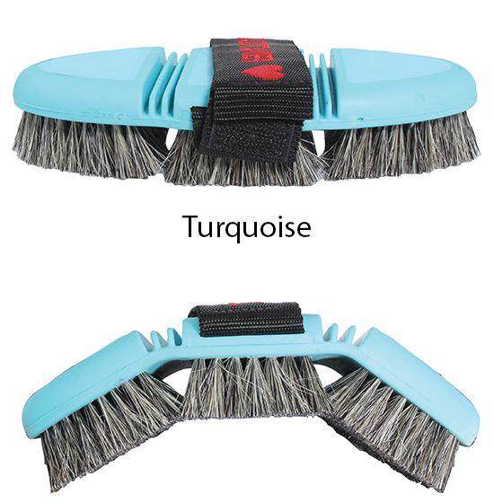 Tail Tamer Soft Touch Flex Horse Hair Brush (Turquoise)