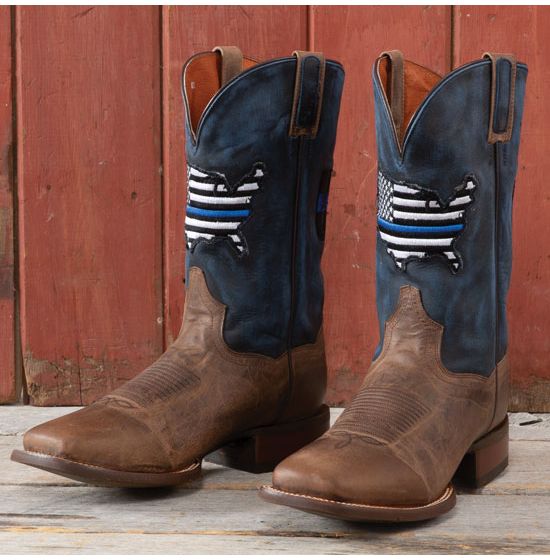 blue line cowboy boots