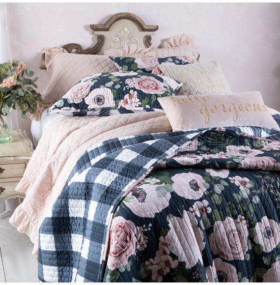 Welcome to the Country Grace Navy and Dusty Pink Vintage Floral