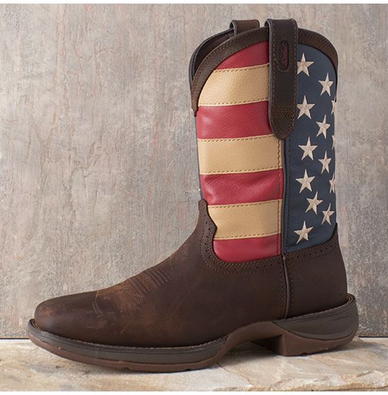 Durango american 2024 flag boots mens