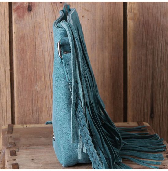 Wrangler Turquoise Fringe Bag