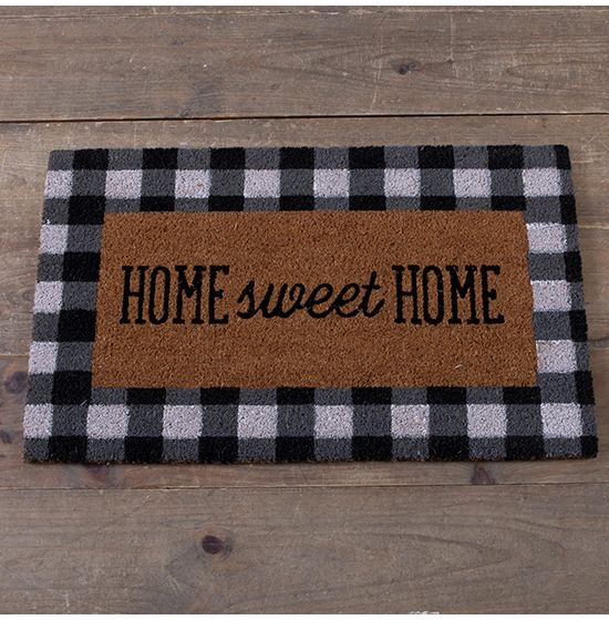 Home Gingham Coir Doormat