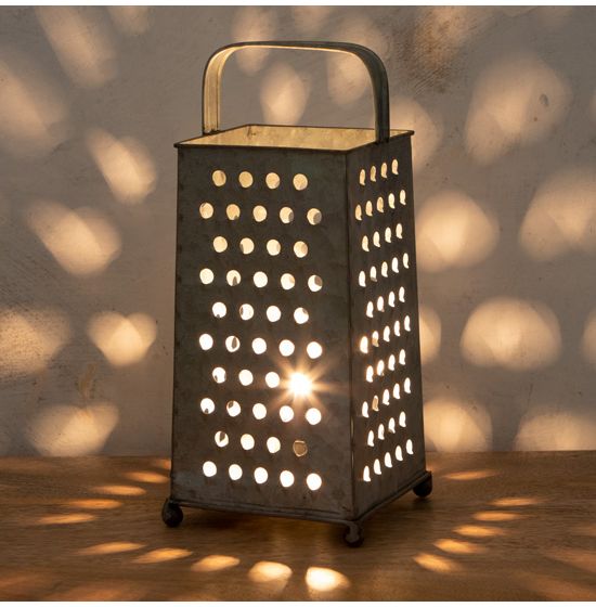 Galvanized Metal Cheese Grater Wall Decor