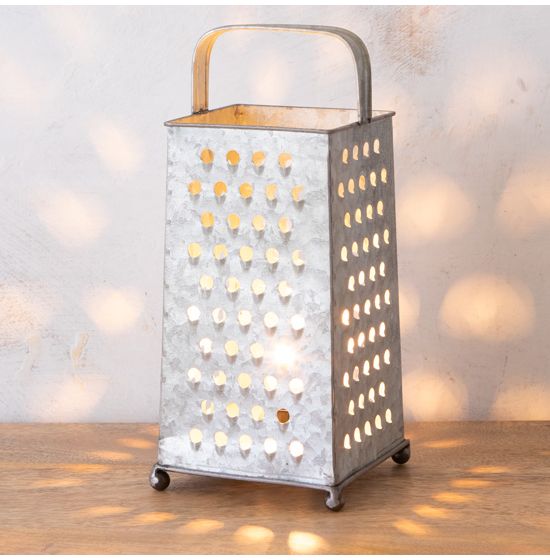 Galvanized Metal Cheese Grater Wall Decor