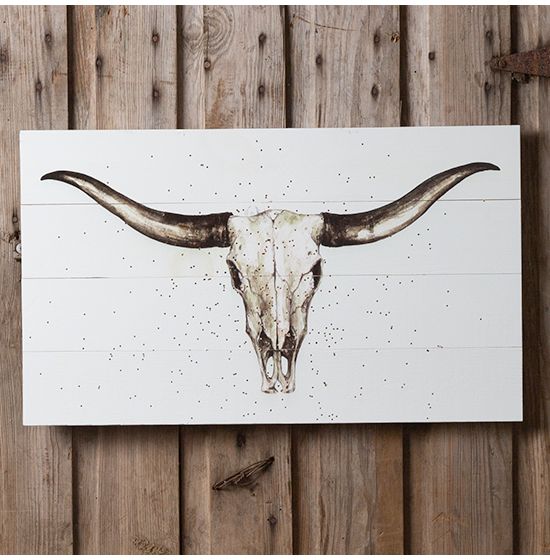 Longhorn Wood Sign