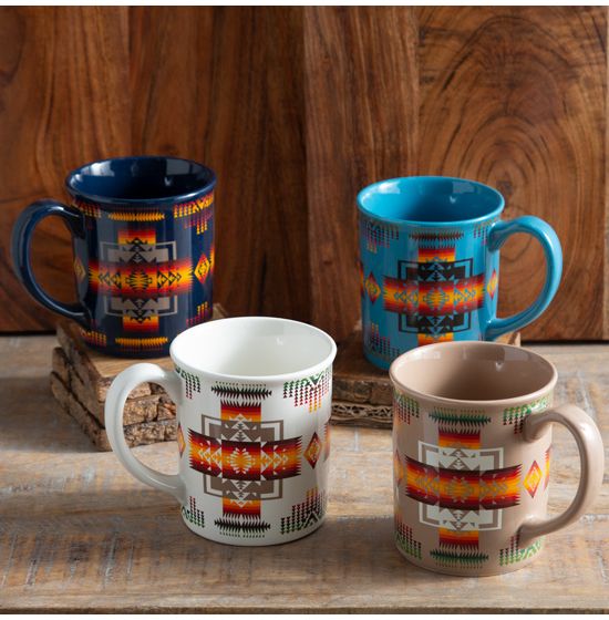 Pendleton Ceramic Mug Set 4-Pack Chief Joseph Mix at