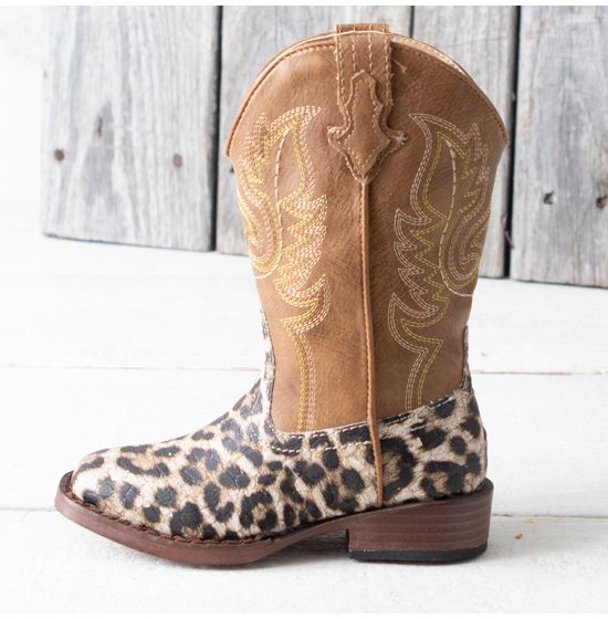 Faith leopard best sale print boots