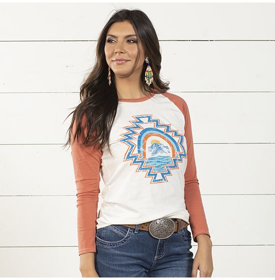 Rock & Roll Cowgirl Western Horizons Top