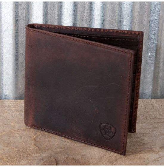 ADMETUS Men's Short Zip-Around Bifold Wallet